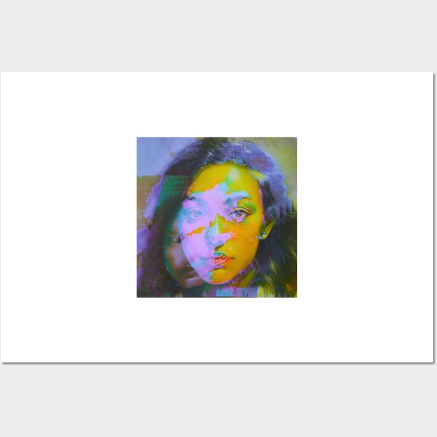 SAY SO Glitch Art Trippy Glitchy Portrait Wall Art by raspberry-tea